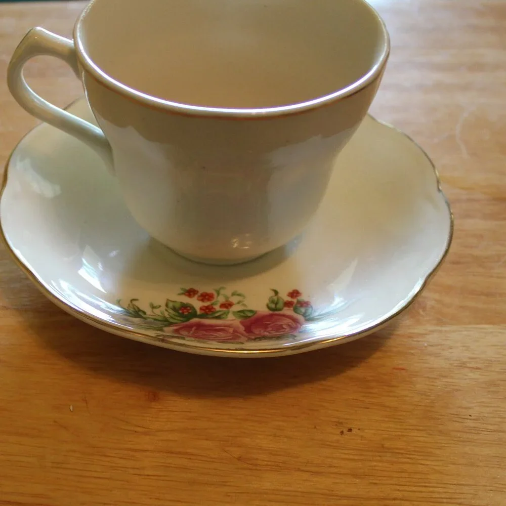 Vintage China Tea Cup and Saucer, 